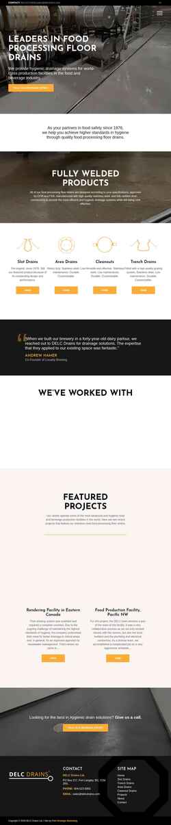 Screenshot delcdrains.com