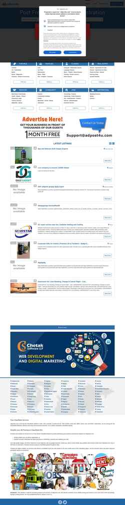 Screenshot www.adpost4u.com