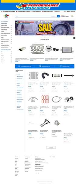 Captura de pantalla performancewarehouse.com.au