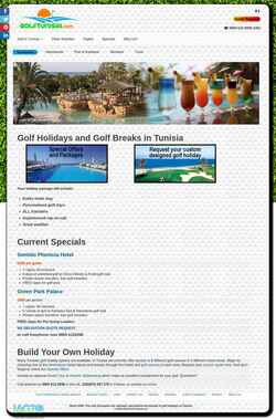 Zrzut ekranu golftunisia.com