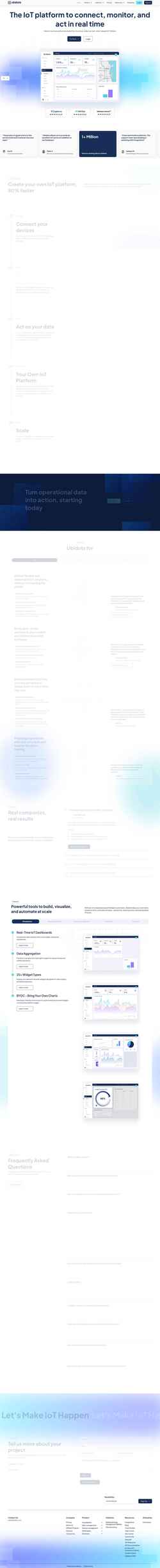 Screenshot ubidots.com