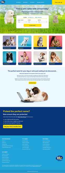 Captura de pantalla bowwow.com.au