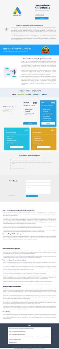 Screenshot adwordsaccount.com