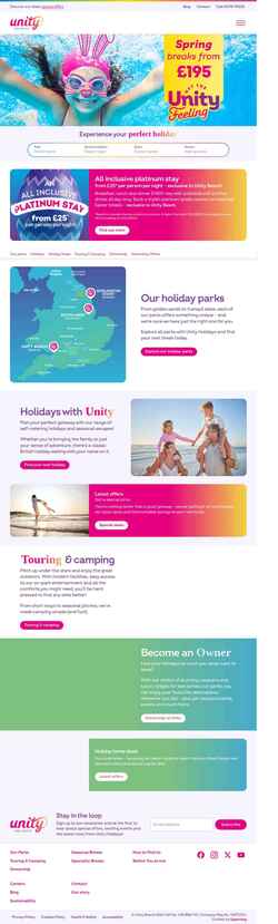 Screenshot unityholidays.co.uk