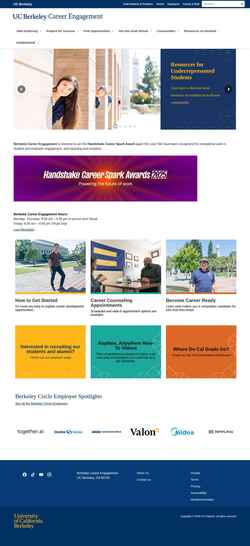 Captură de ecran career.berkeley.edu
