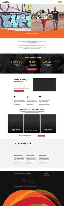 Zrzut ekranu www.buildon.org