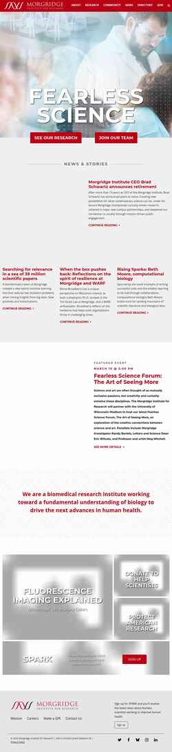 Screenshot morgridge.org