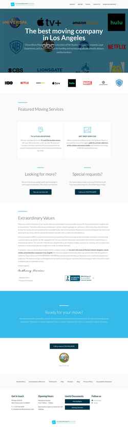 Screenshot extraordinarymovers.com