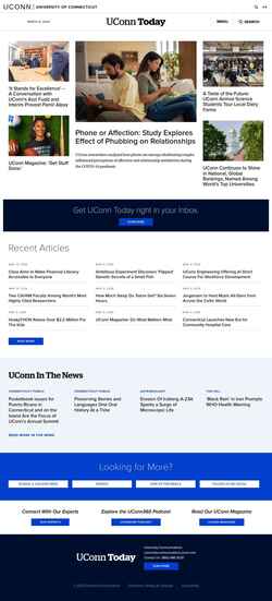 Screenshot today.uconn.edu
