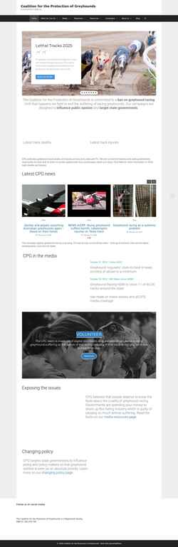 Screenshot greyhoundcoalition.com