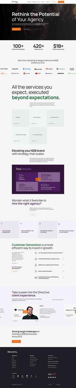 Captură de ecran directiveconsulting.com