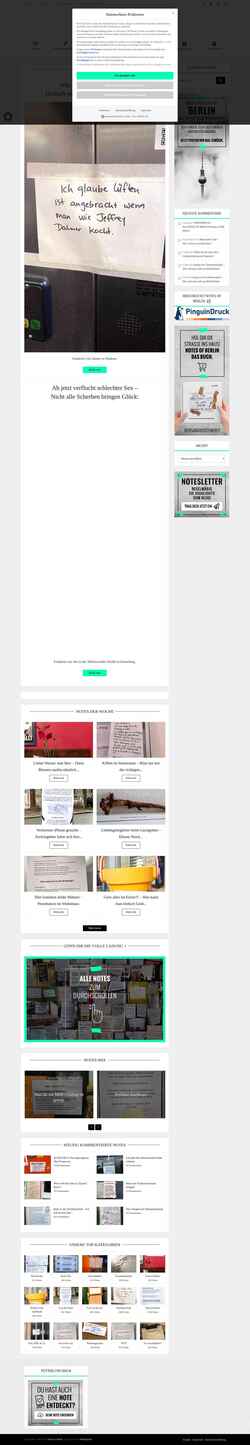 Screenshot www.notesofberlin.com