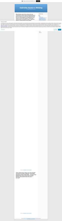 Screenshot gabriellahunter.wordpress.com