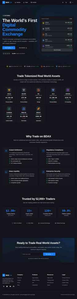 Ekran görüntüsü bdax.io