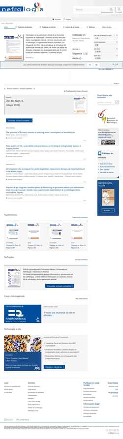 Skærmbillede revistanefrologia.com