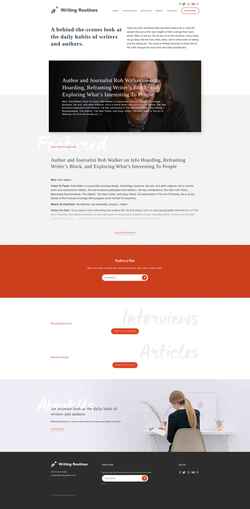 Снимак екрана www.writingroutines.com