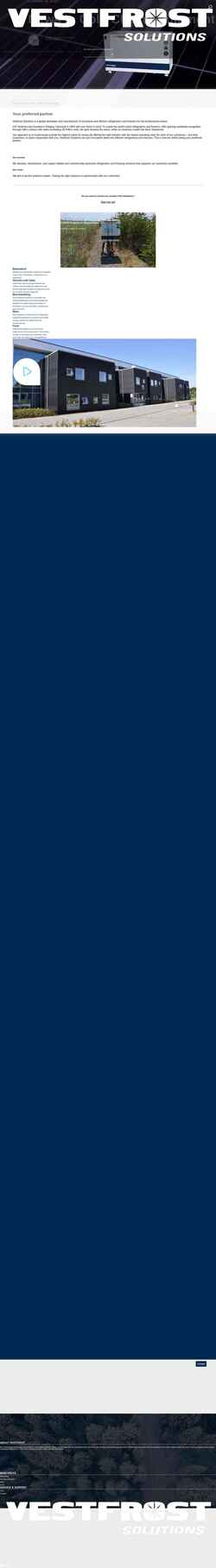 Ekran görüntüsü vestfrostsolutions.com