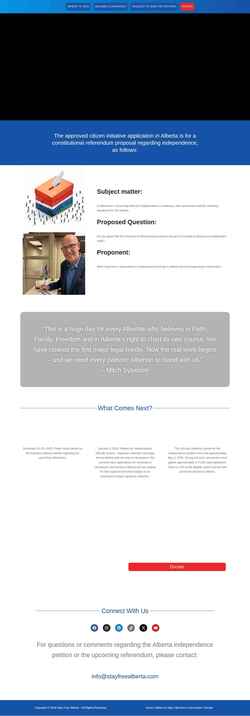 Screenshot stayfreealberta.com