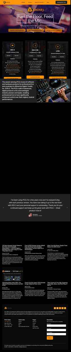 Képernyőkép pcdj.com