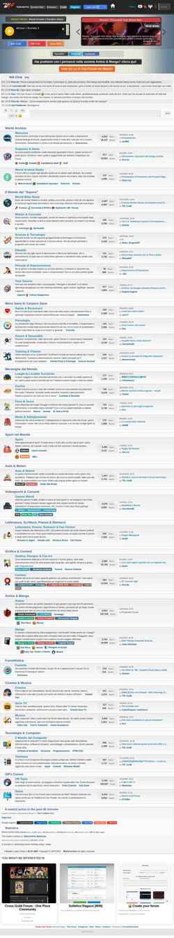 Снимак екрана archive.forumcommunity.net