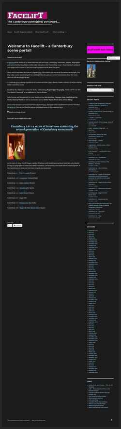 Screenshot canterburyscene.com