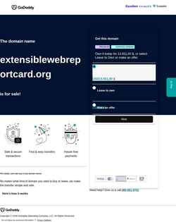 Screenshot extensiblewebreportcard.org
