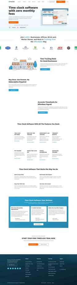 Screenshot timeclick.com
