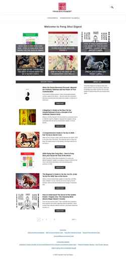 Screenshot fengshuidigest.com
