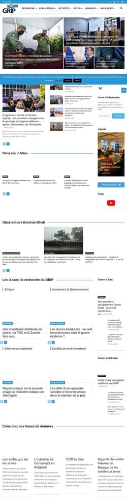 Снимак екрана www.grip.org