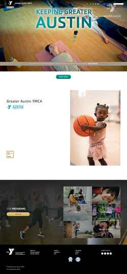 Snímek obrazovky www.austinymca.org