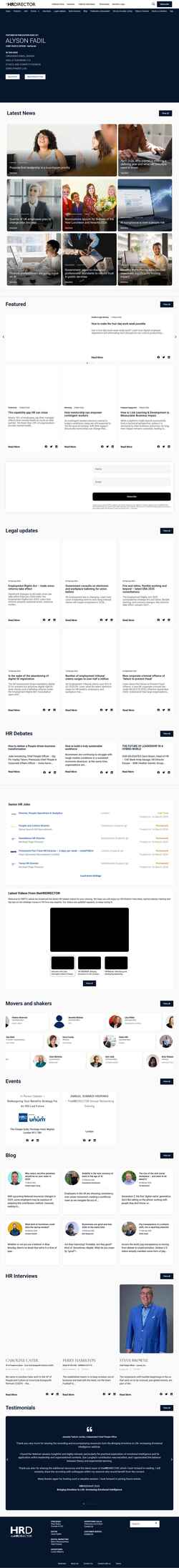 Скриншот www.thehrdirector.com