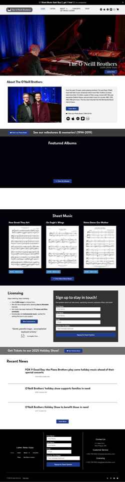 Screenshot pianobrothers.com