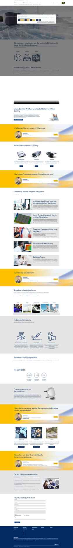 Screenshot www.dau-heatsinks.com