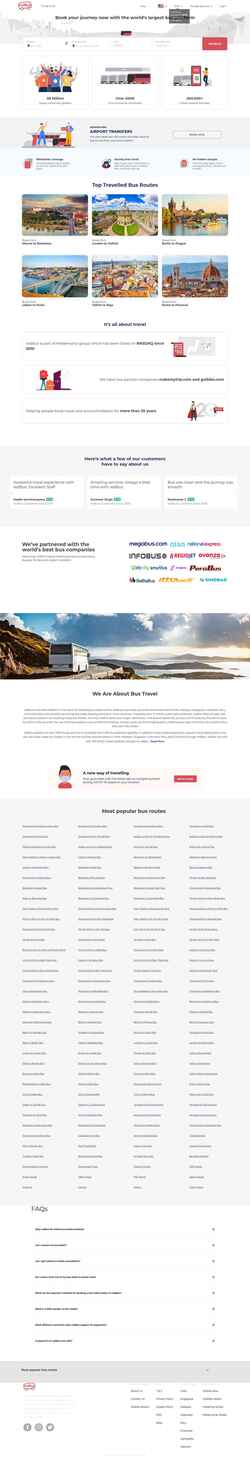 Ekrānuzņēmums www.redbus.com