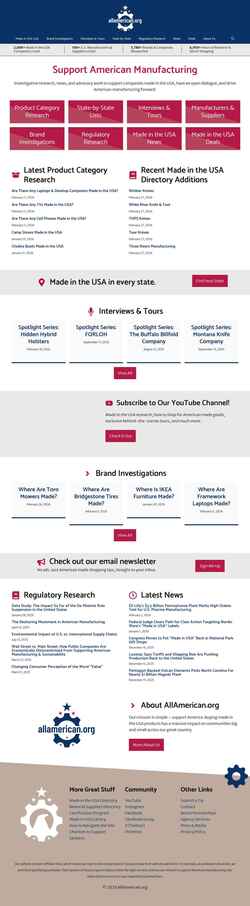 Screenshot allamerican.org