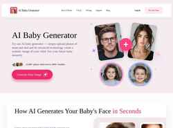 Screenshot aibabygenerator.ai