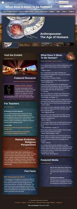 Schermata humanorigins.si.edu