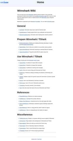 Snímek obrazovky wiki.wireshark.org