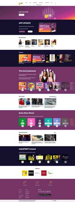 Screenshot www.u105.com