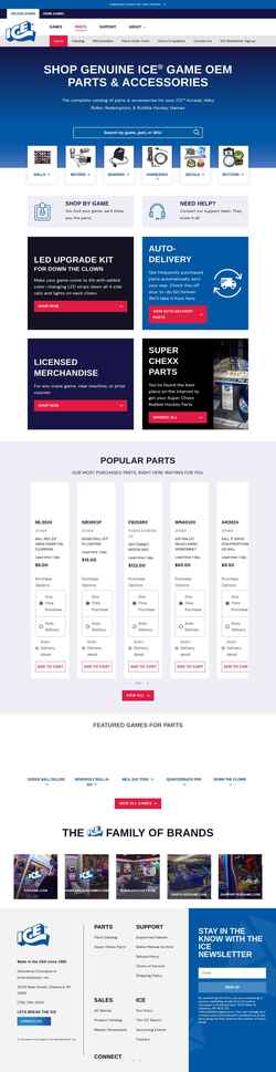 Skærmbillede parts.icegame.com