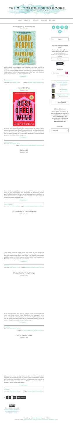Zrzut ekranu gilmoreguidetobooks.com