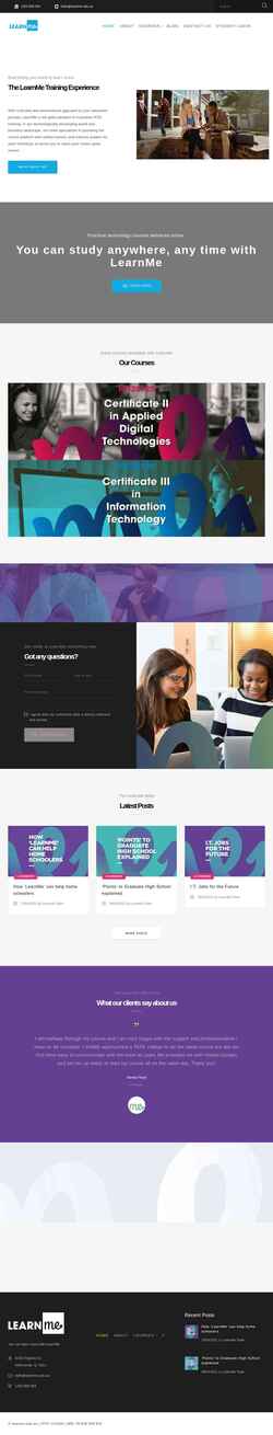 Screenshot learnme.edu.au