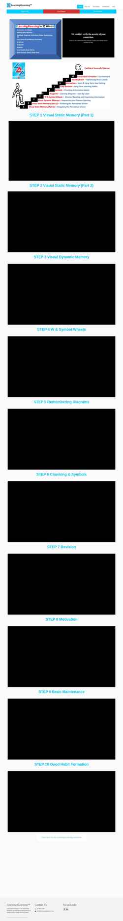 Screenshot learning4learning.com