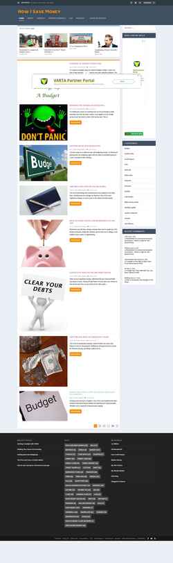 Ekrānuzņēmums howisavemoney.net