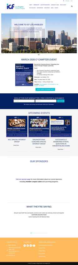 Screenshot www.icfla.org