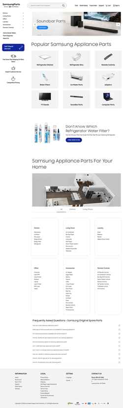 Schermata samsungparts.com