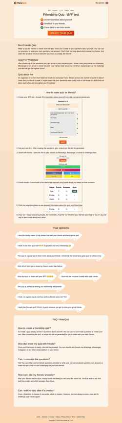 Screenshot www.matequiz.com