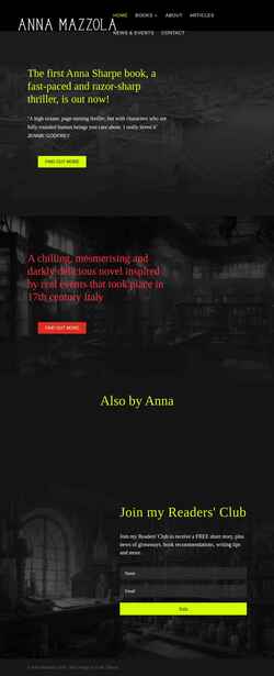 Screenshot annamazzola.com
