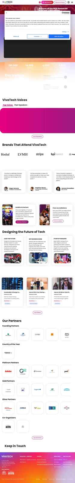 Screenshot vivatech.com