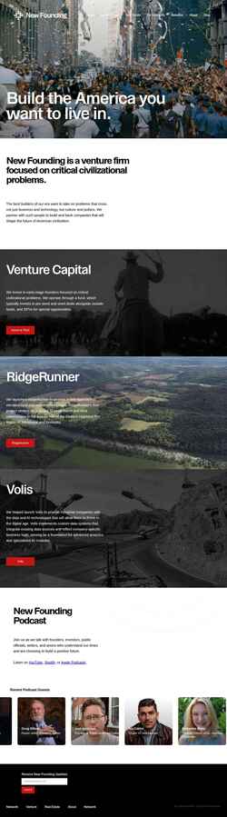 Screenshot www.newfounding.com